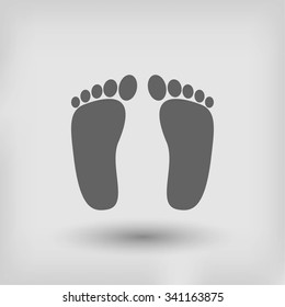 foot vector icon