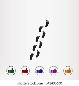 foot vector icon