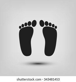 foot vector icon