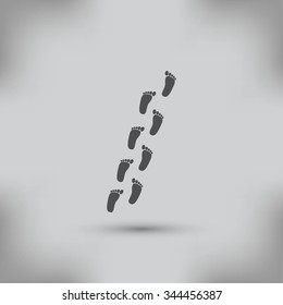 foot vector icon