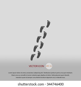 foot vector icon