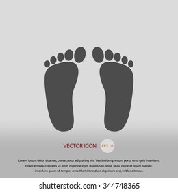 foot vector icon