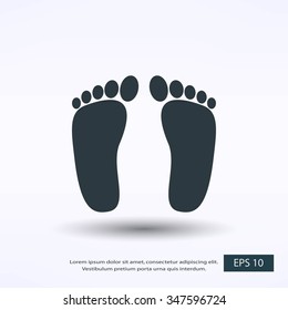 foot vector icon
