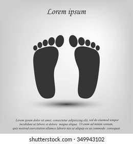 foot vector icon