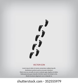 foot vector icon