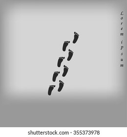 foot vector icon