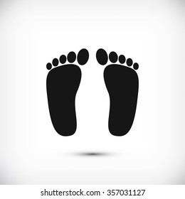 foot vector icon
