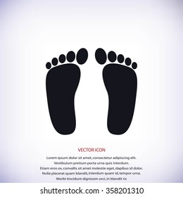 foot vector icon