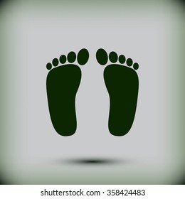foot vector icon