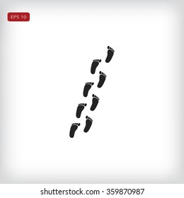foot vector icon