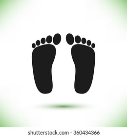 foot vector icon
