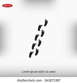 foot vector icon