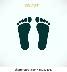 foot vector icon