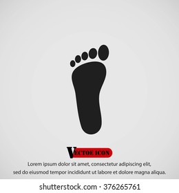 foot vector icon