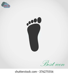 foot vector icon