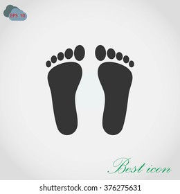 foot vector icon