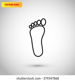 foot vector icon