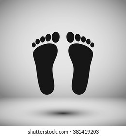 foot vector icon
