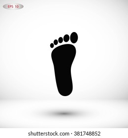 foot vector icon