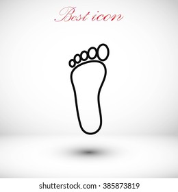 foot vector icon
