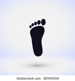foot vector icon