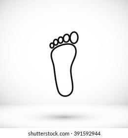 foot vector icon