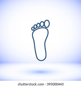 foot vector icon