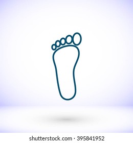 foot vector icon