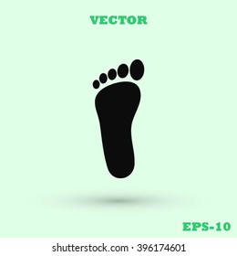 foot vector icon