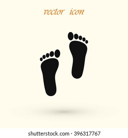 foot vector icon