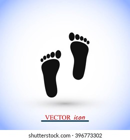foot vector icon