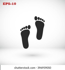 foot vector icon