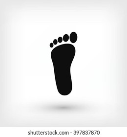 foot vector icon