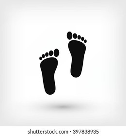 foot vector icon