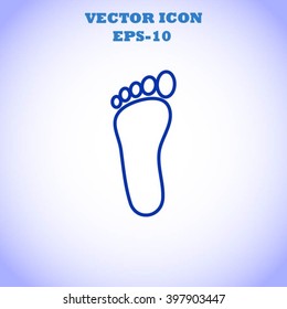 foot vector icon