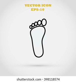 foot vector icon