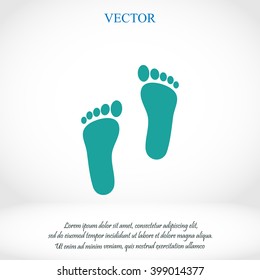 foot vector icon