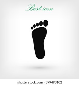 foot vector icon