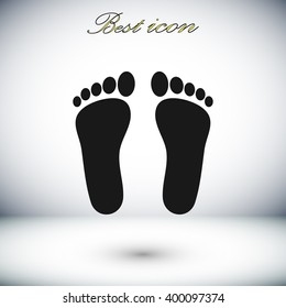 foot vector icon