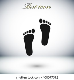 foot vector icon
