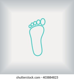 foot vector icon