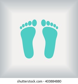 foot vector icon