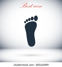 foot vector icon