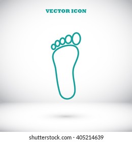 foot vector icon