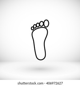 foot vector icon