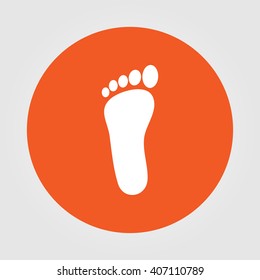 foot vector icon