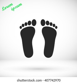 foot vector icon