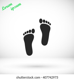foot vector icon