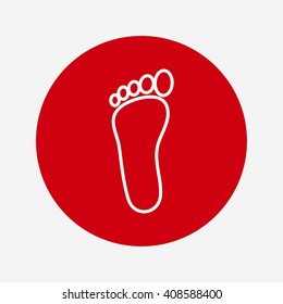 foot vector icon