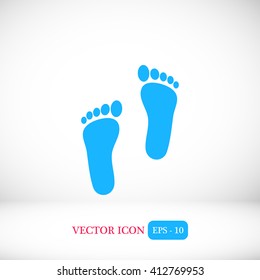 foot vector icon